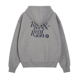 REST & RECREATION 2411 OVERSIZED STITCH HOODIE - GREY