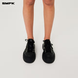 SMFK 2504 黑夜流星皮质球鞋女鞋/荒野黑