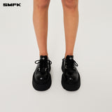 SMFK 2504 幻影高跟德比鞋(皮质)女鞋/荒野黑