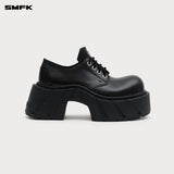 SMFK 2504 幻影高跟德比鞋(皮质)女鞋/荒野黑