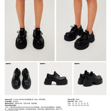 SMFK 2504 幻影高跟德比鞋(皮质)女鞋/荒野黑