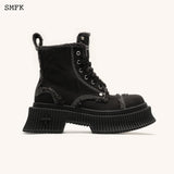 SMFK SS2308 黑饼干沙漠靴