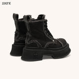 SMFK SS2308 黑饼干沙漠靴