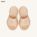 SMFK SS2404 厚底运动拖鞋 肤色