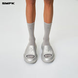 SMFK 2408 厚底运动拖鞋 星空银