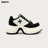 SMFK 2501 涟漪高跟运动鞋 黑白