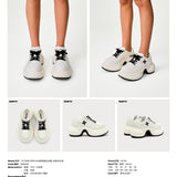 SMFK 2501 涟漪高跟运动鞋(偏大一码)奶白色