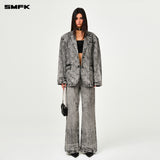 SMFK 2501 风暴花园阔身户外西装 灰