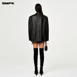 SMFK 2501 野马擦色皮质西装 荒野黑