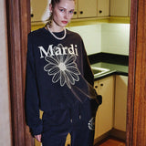 MARDI MERCREDI 2503 SWEATSHIRT FLOWERMARDI_NAVY CREAM