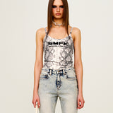 SMFK 2504 幻影蛇纹运动吊带(比弗利山纪念版)/白蛇纹