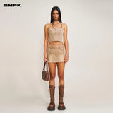 SMFK 2506 狂野大陆牛仔吊带(手工)/荒野牛仔棕