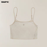 SMFK 2506 暴风褪色短身运动背心(手工染色)/灭白