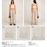 SMFK 2506 暴风褪色短身运动背心(手工染色)/灭白