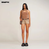 SMFK 2506 暴风褪色运动长背心(手工染色)/野马棕