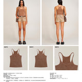 SMFK 2506 暴风褪色运动长背心(手工染色)/野马棕