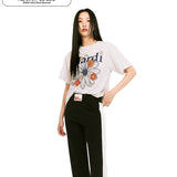 MARDI MERCREDI 2503 TSHIRT FLOWERMARDI BLOSSOM_HEATHER NAVY