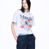 MARDI MERCREDI 2503 TSHIRT FLOWERMARDI BLOSSOM_HEATHER NAVY