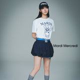 MARDI MERCREDI 2503 TSHIRT SWING THE TAIL DDANJI PEARL NECKLACE_IVORY NAVY