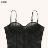 SMFK SS2308 恶魔束腰短裙 黑