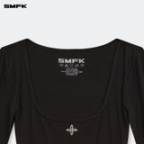 SMFK 2408 拥抱皮肤连体长裙 黑