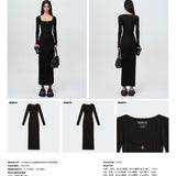 SMFK 2408 拥抱皮肤连体长裙 黑