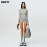 SMFK 2408 未来动念塑身夹克 尘埃灰