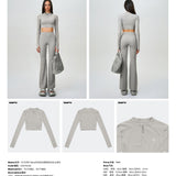 SMFK 2408 未来动念塑身短夹克 尘埃灰