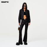 SMFK 2501 野马闪电牛仔夹克 闪电黑