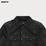 SMFK 2501 野马闪电牛仔夹克 闪电黑