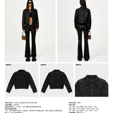 SMFK 2501 野马闪电牛仔夹克 闪电黑