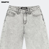 SMFK 2408 野马经典阔腿牛仔裤 星际尘埃灰