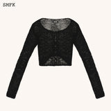 SMFK SS2308 狼蛛针织开衫 黑