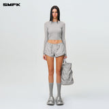 SMFK 2408 拥抱皮肤修身上衣 尘埃灰