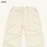 SMFK SS2402 荒野降落伞阔腿裤 白