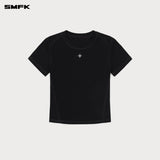 SMFK 2504 动念塑身皮肤TEE/荒野黑