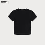 SMFK 2504 动念塑身皮肤TEE/荒野黑