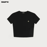 SMFK 2504 拥抱紧身运动Tee 荒野黑