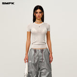 SMFK 2504 野马星空针织Tee 星空银