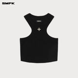 SMFK 2503 十字花经典训练背心V荒野黑