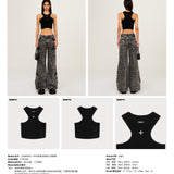 SMFK 2503 十字花经典训练背心V荒野黑