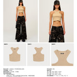 SMFK 2503 十字花经典训练背心V肤色