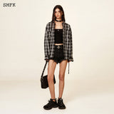 SMFK SS2312 十字花匹马针织背心 黑