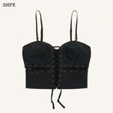 SMFK SS2402 蝮蛇十字工装吊带 黑