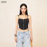 SMFK SS2308 流浪伞兵束腰 黑