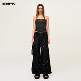 SMFK 2504 未来星空针织吊带/星空黑