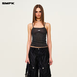 SMFK 2504 未来星空针织吊带/星空黑