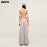 SMFK 2504 动念一体经典塑身背心V尘埃灰