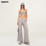 SMFK 2504 动念一体经典塑身背心V尘埃灰