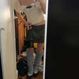 SEOOOCOOKIE Cargo Mini Skirt